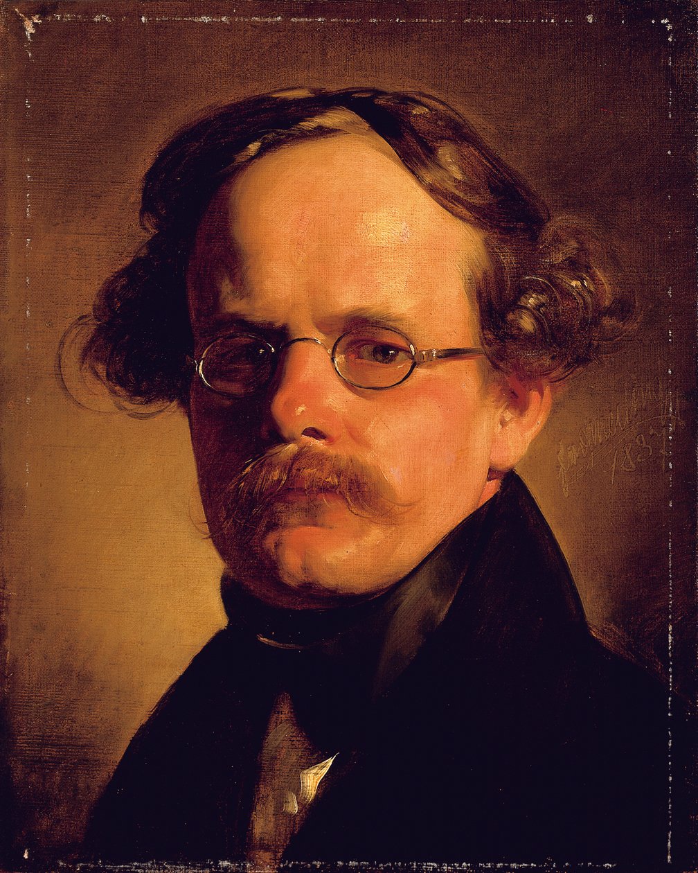 Franz Xaver Stober metsző portréja, 1837 alkotó: Friedrich von Amerling