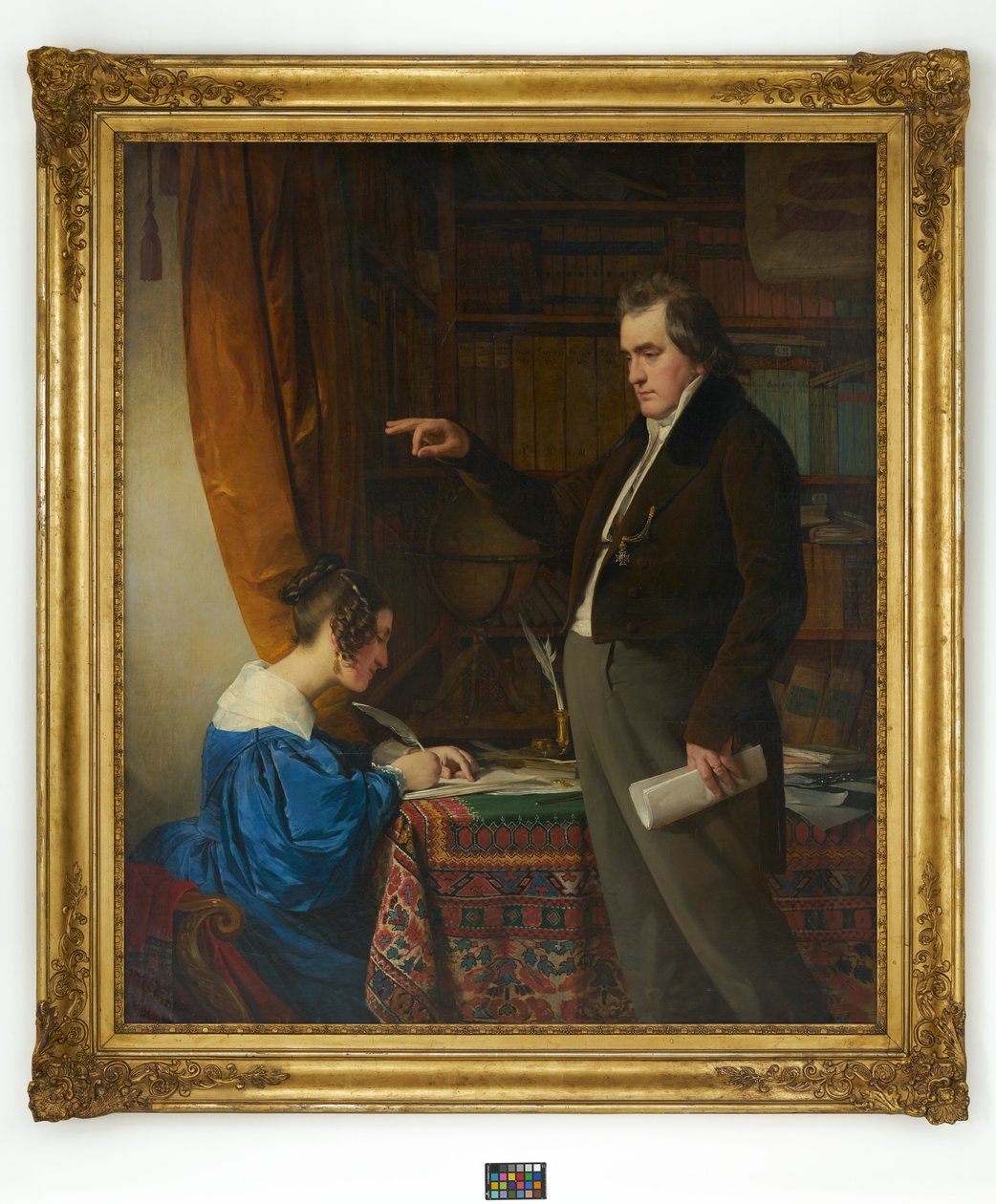 Prof. dr. Ignaz Rudolf Bischoff von Altenstern tollba mondja feleségének, Johannának alkotó: Friedrich von Amerling