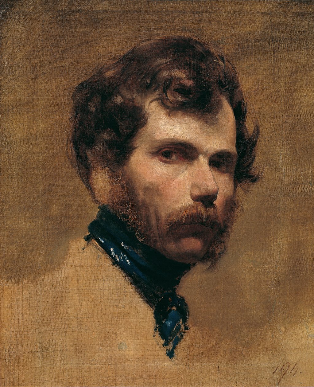 Önarckép kék nyakkendővel alkotó: Friedrich von Amerling