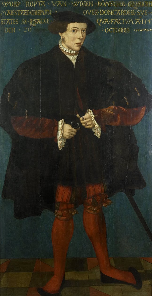 Ropta, Kelet-Dongeradeel főbírójának portréja alkotó: Friese School 1542