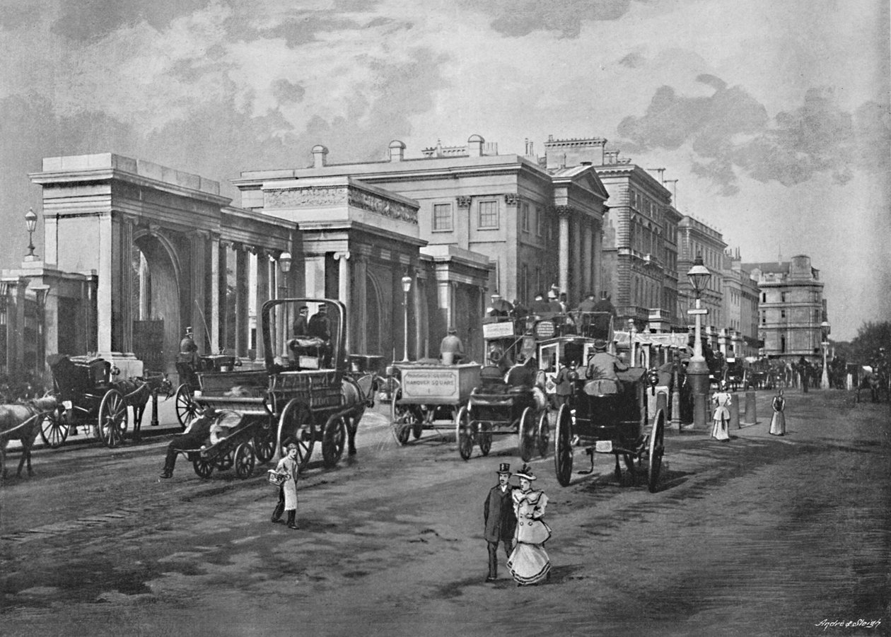 Hyde Park Corner, 1896 alkotó: Frith and Co