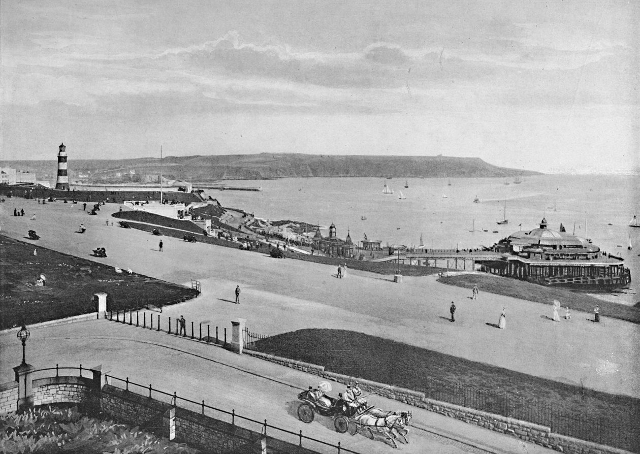 Plymouth Hoe, c1896 alkotó: Frith and Co