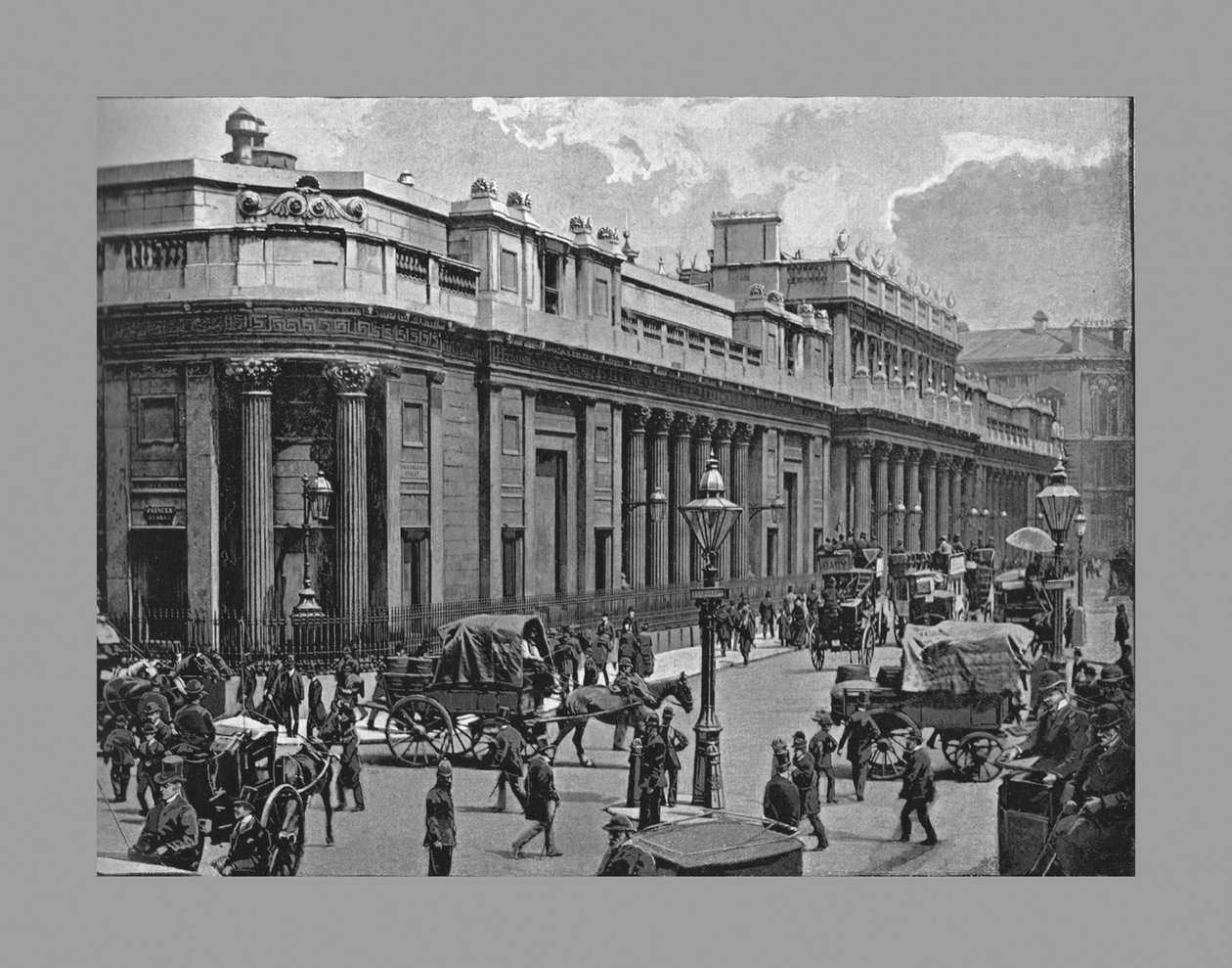 A Bank of England, London, 1900 alkotó: Frith and Co