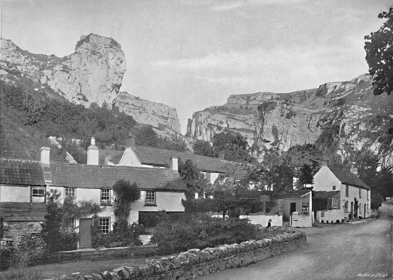 The Lion Cliff, Cheddar, 1896 alkotó: Frith and Co