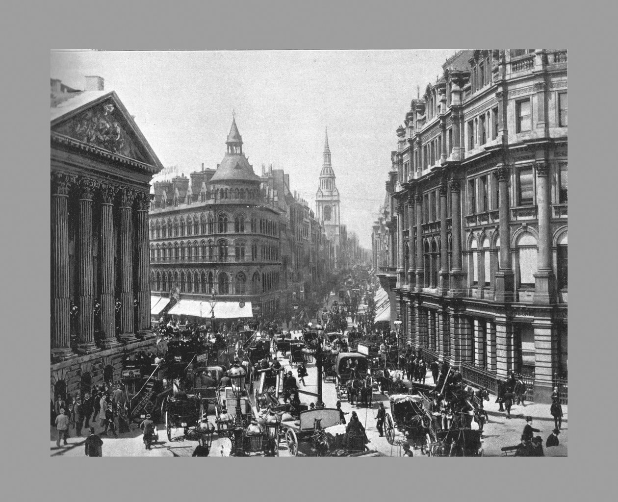 The Mansion House and Cheapside, London, 1900 alkotó: Frith and Co