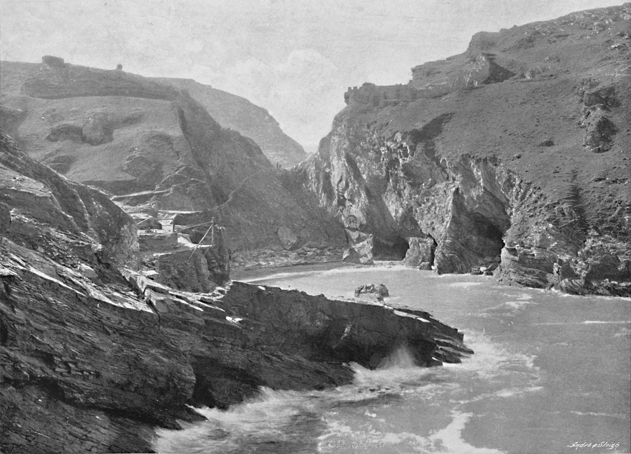 Tintagel kastély, 1896 alkotó: Frith and Co