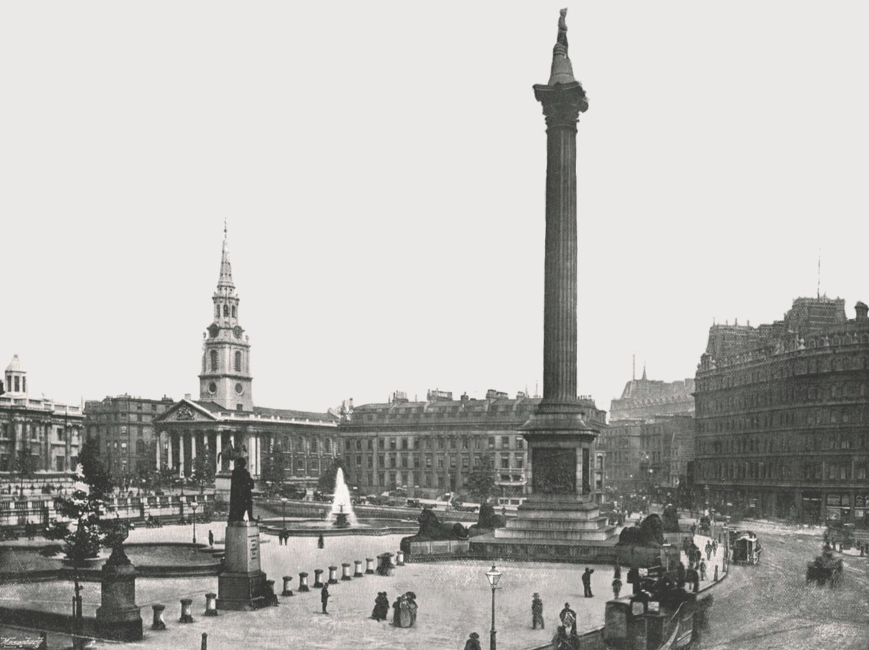 Trafalgar Square, London, 1895. alkotó: Frith and Co