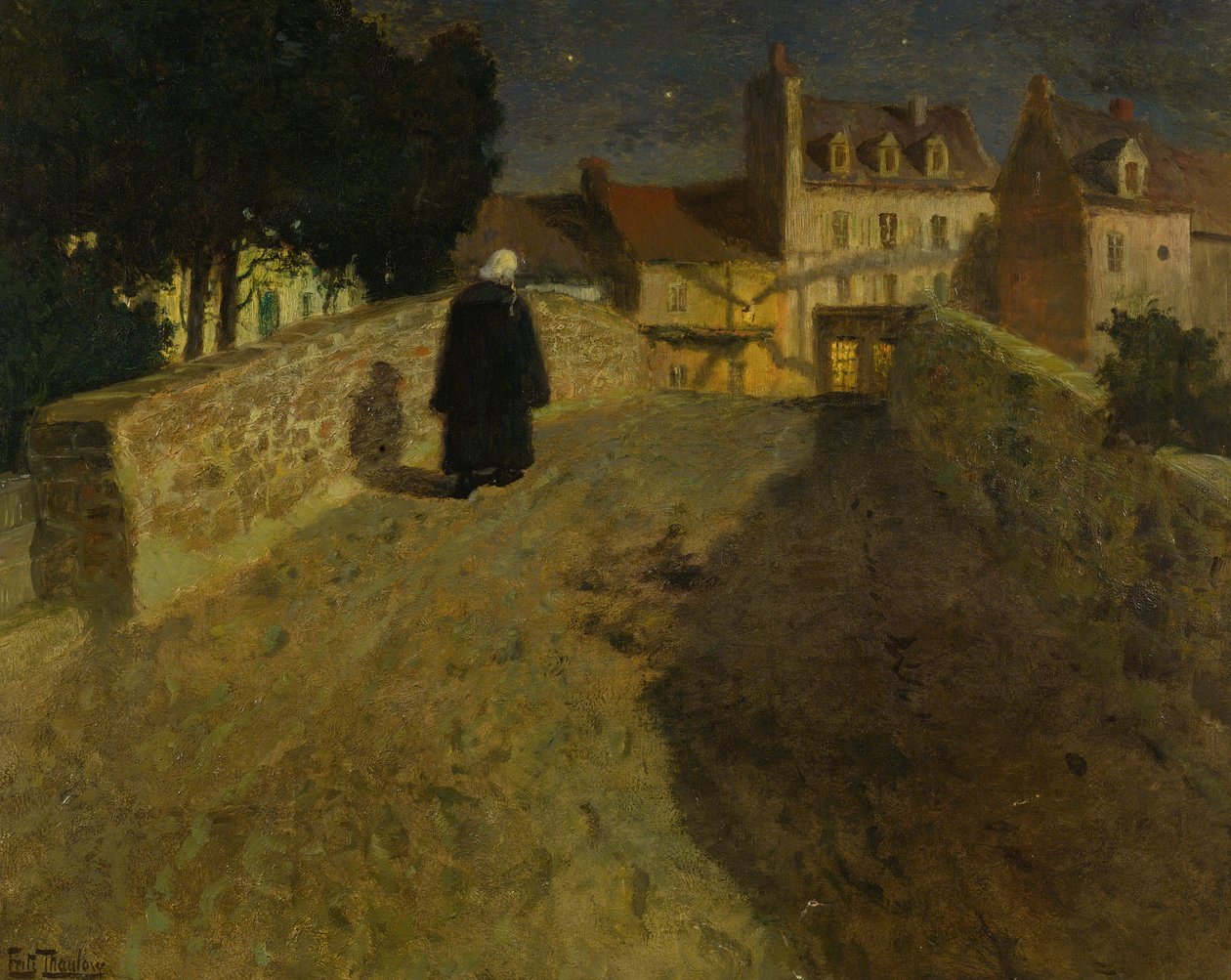 A Quimperlé -i Pont Lovignon (Pont Fleuri) felé alkotó: Fritz Thaulow