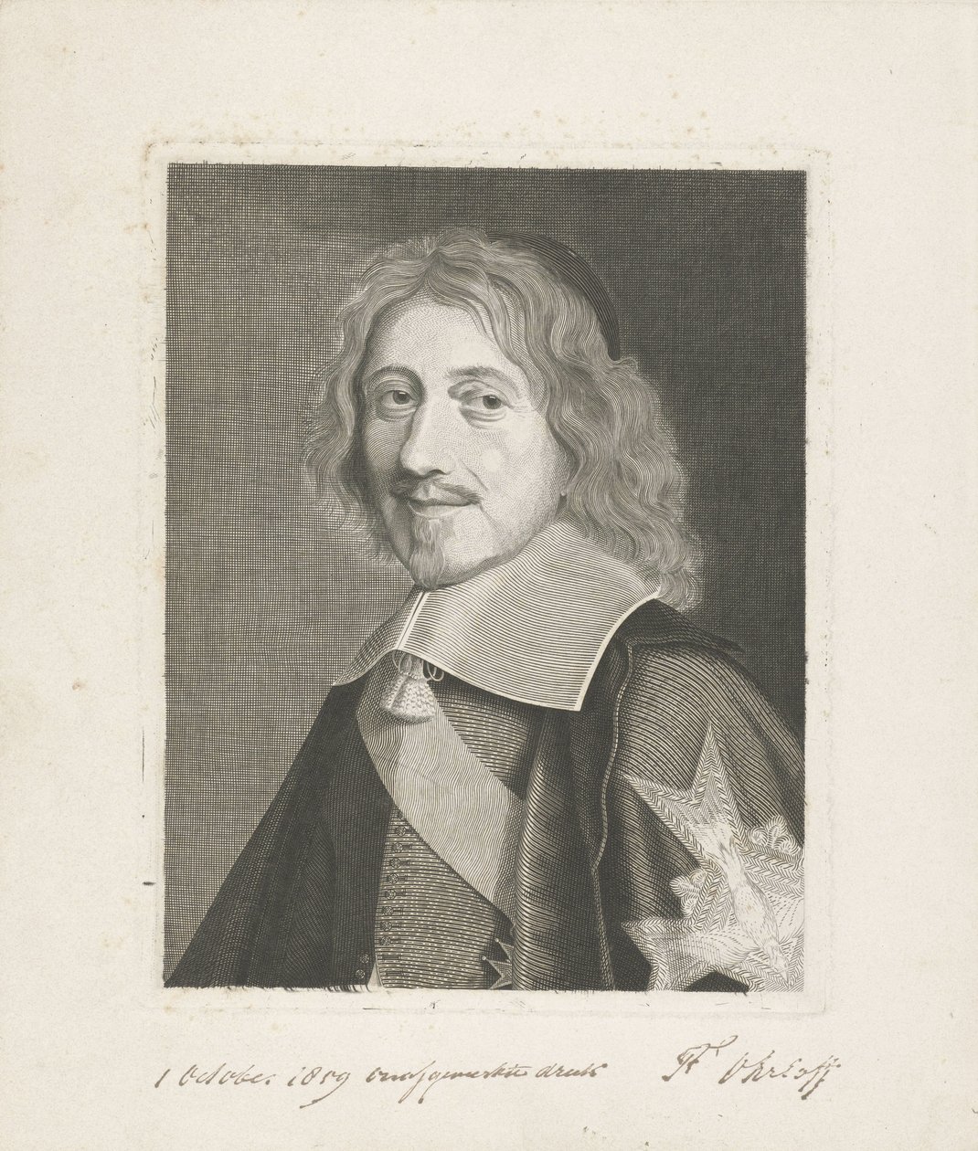 Michel Le Tellier kancellár portréja alkotó: Frits Ohrloff (signed by artist)