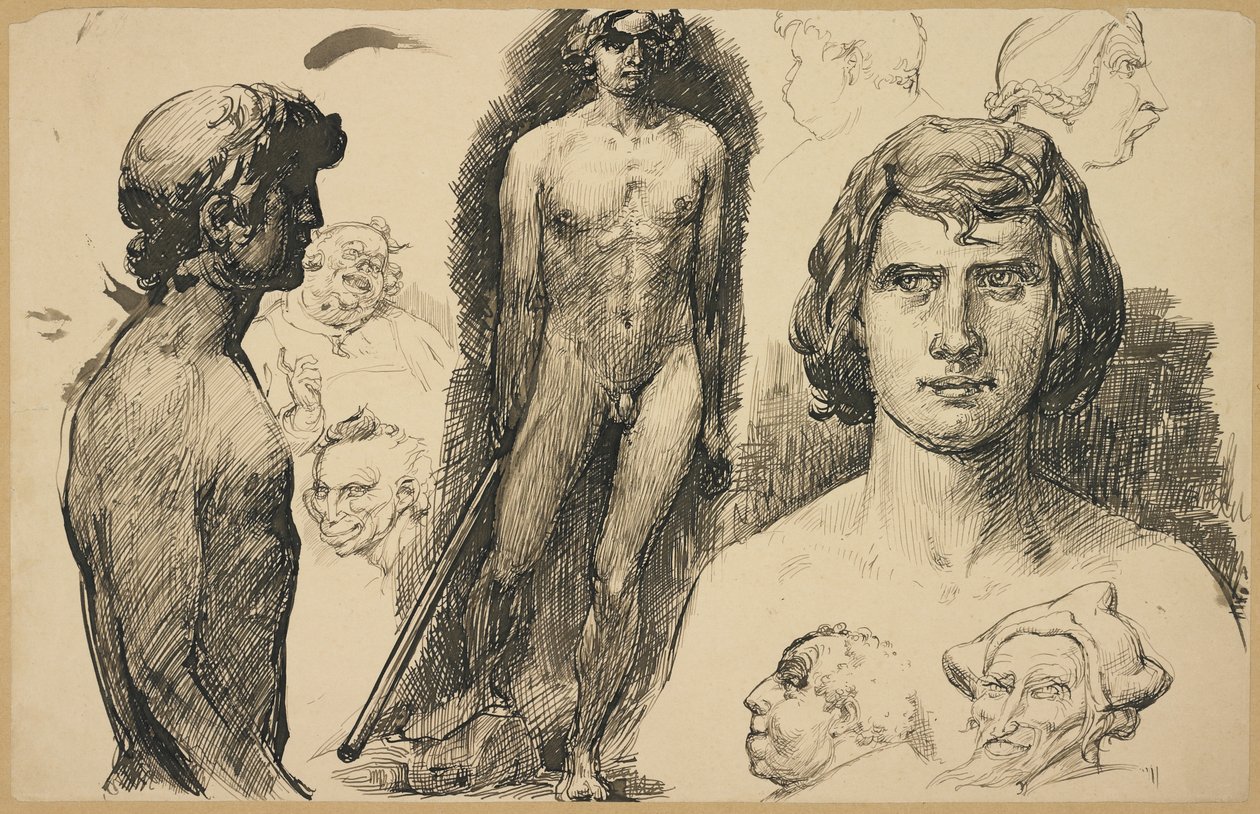 Életképek és karikatúrák, 1892 alkotó: Fritz Erler