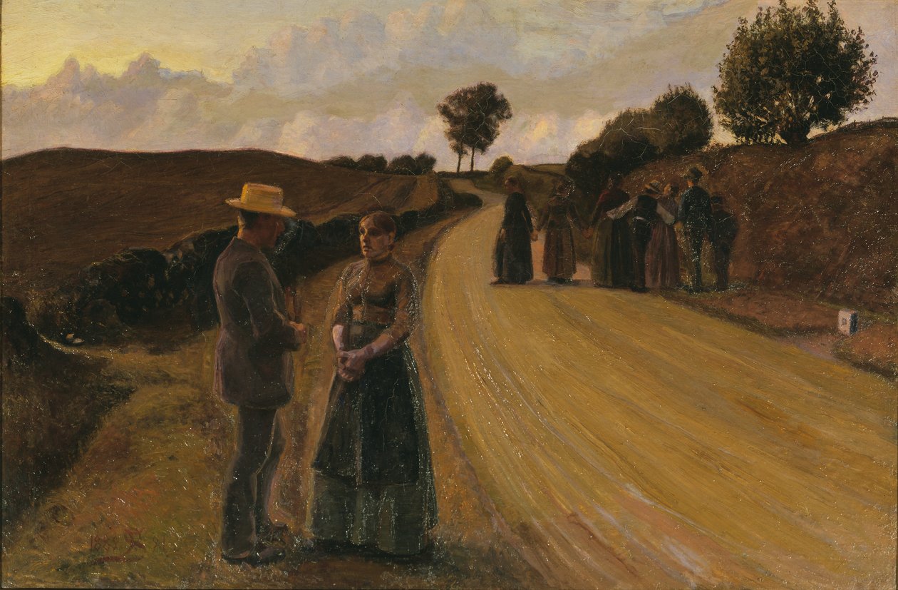 Szerelemkészítés esténként, 1889-91 alkotó: Fritz Syberg