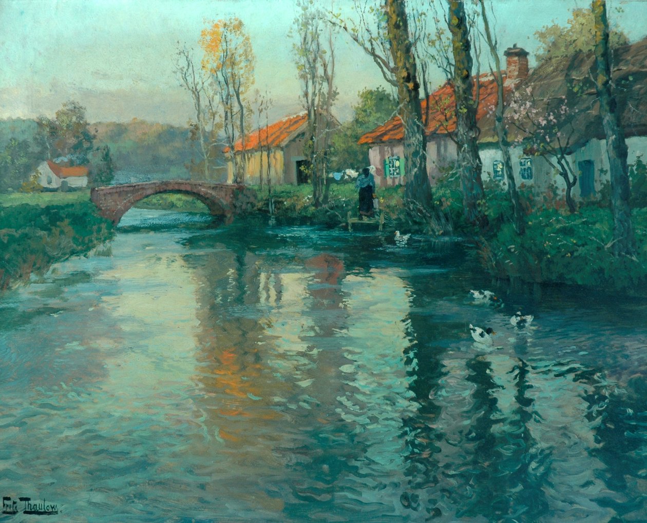 A folyó alkotó: Frits Thaulow