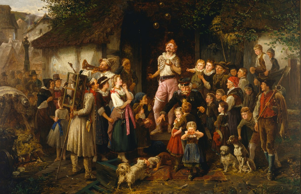 A zsonglőr: falusi vásár, 1873 alkotó: Fritz Beinke