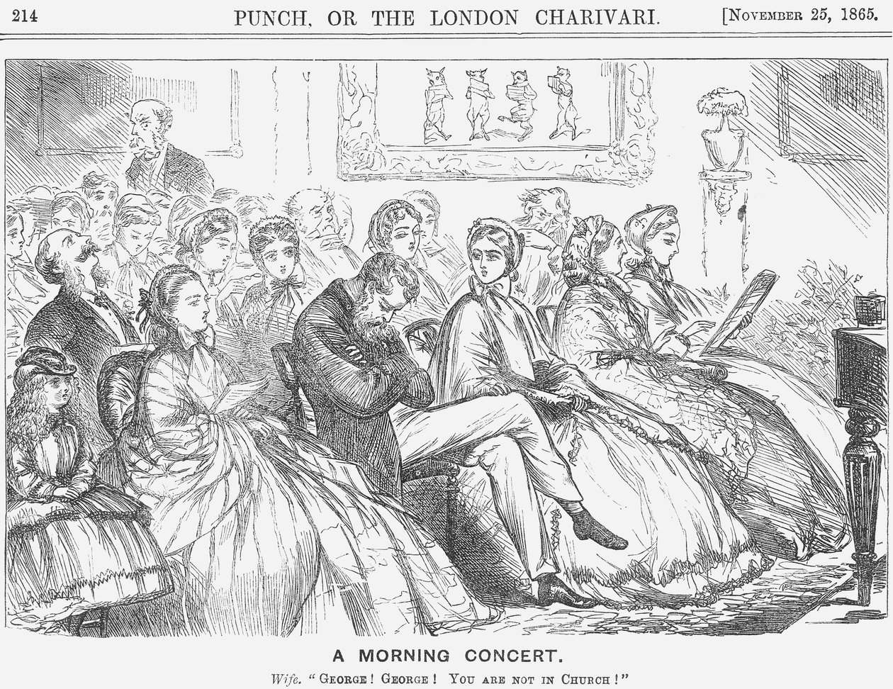 „Egy reggeli koncert”, 1865 alkotó: Fritz Eltze