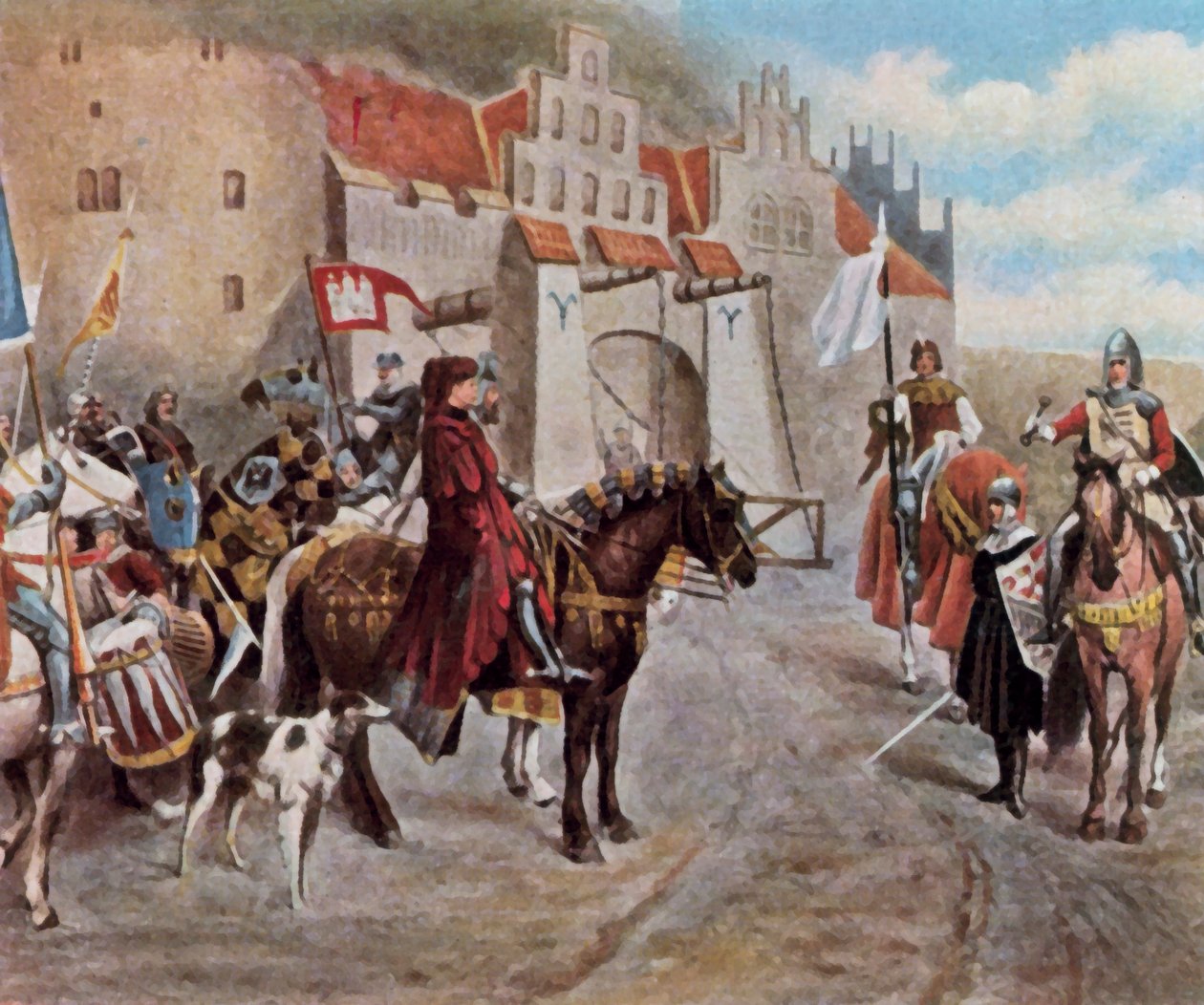 A Bergedorfi erőd átadása alkotó: Fritz Grotemeyer
