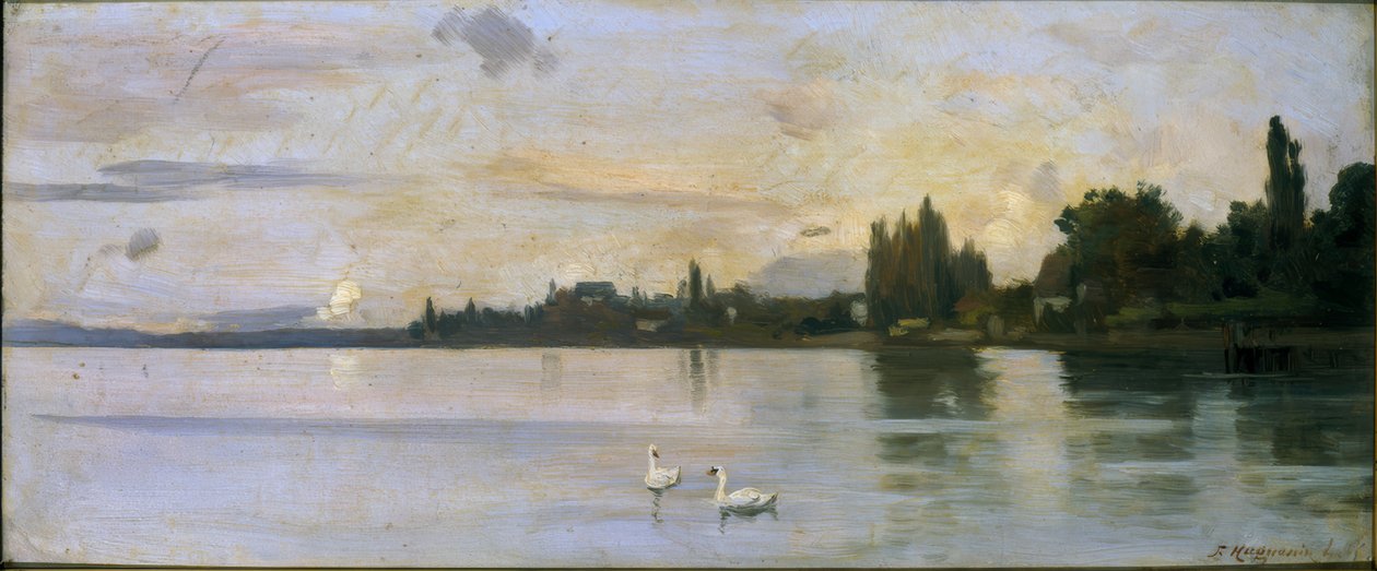 Egy júliusi reggel Nyon közelében alkotó: Fritz Huguenin-Lassauguette