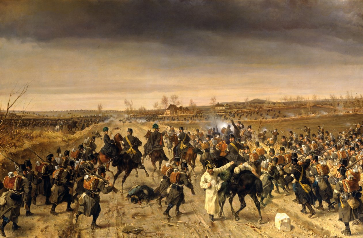 Az oberselki csata 1864. február 3-án alkotó: Fritz L