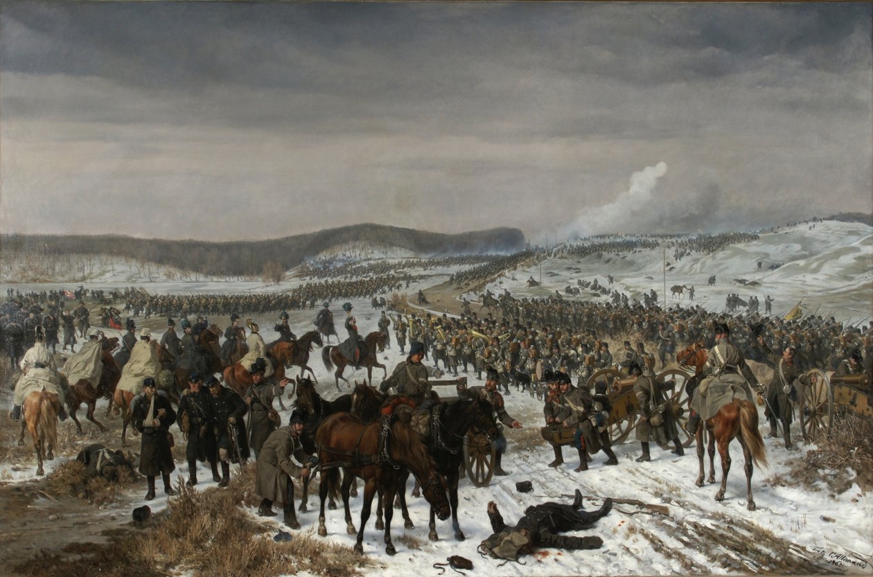Az oeversee-i csata 1864. február 6-án alkotó: Fritz L