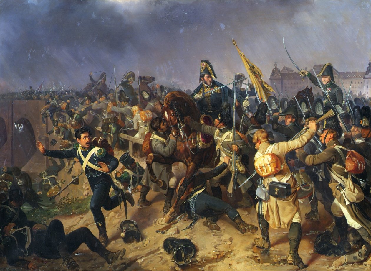 Epizód a Znaim melletti találkozóból 1809 alkotó: Fritz L