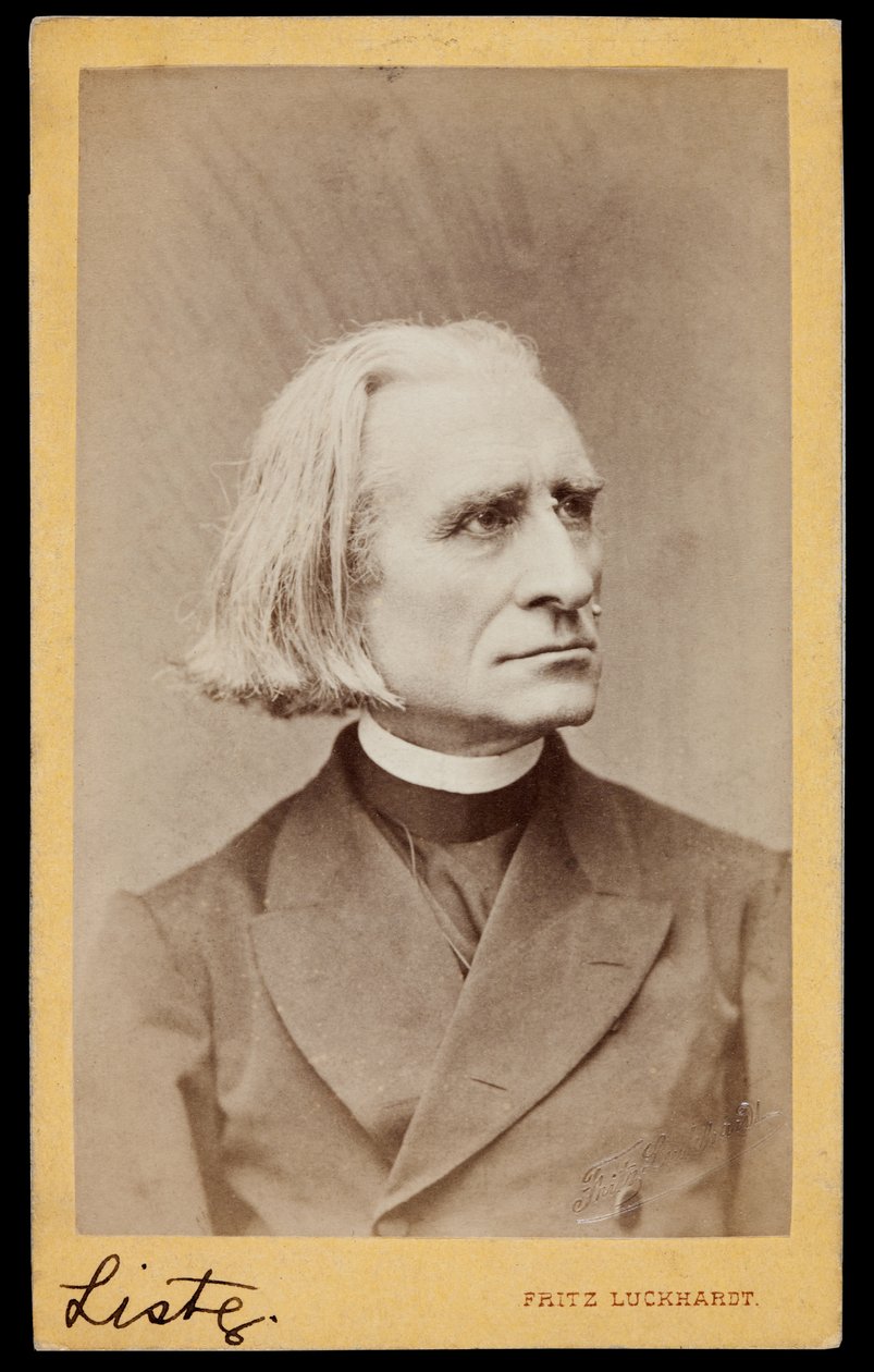 Liszt Ferenc portréja alkotó: Fritz Luckhardt