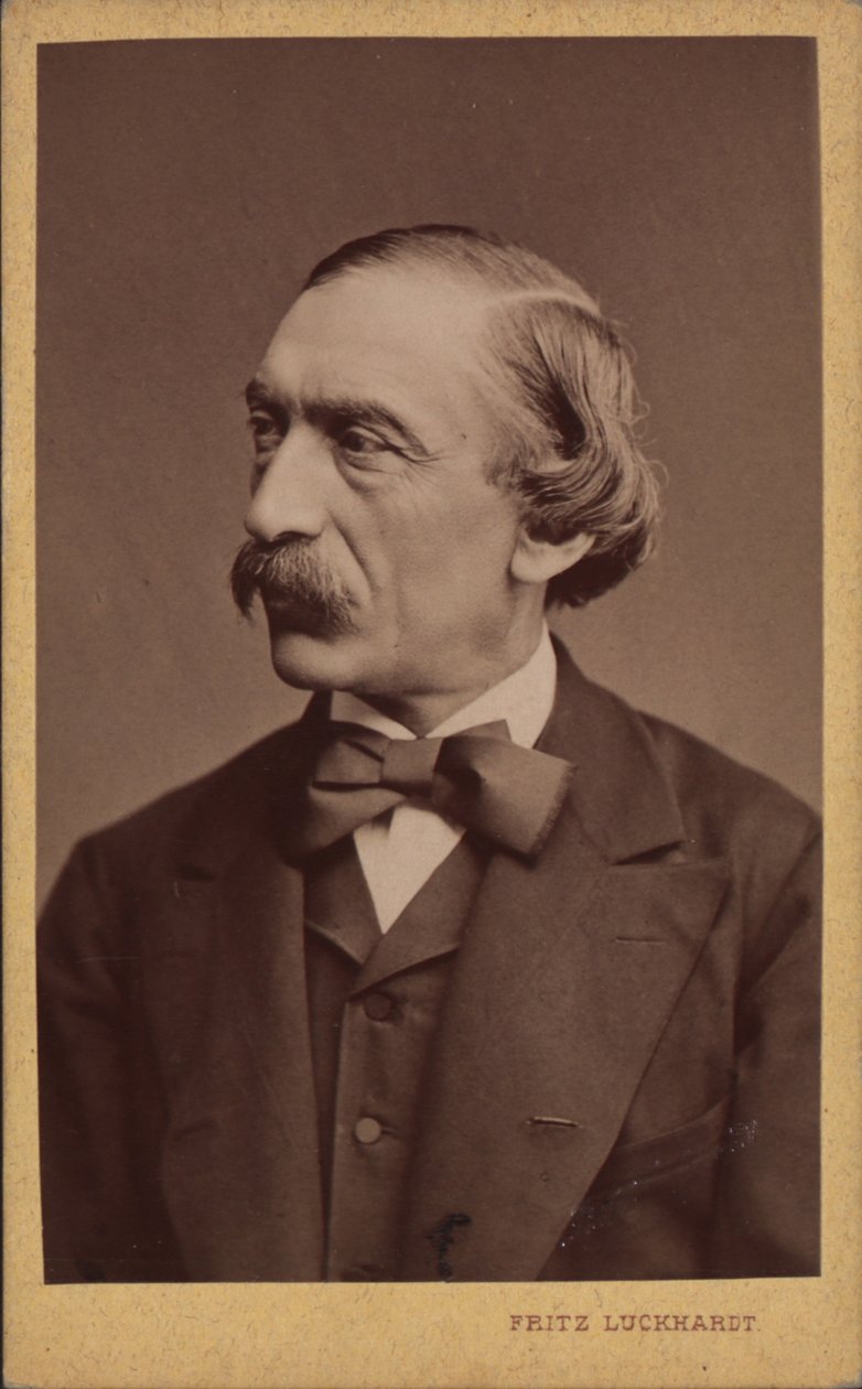 Carl Evers zeneszerző portréja 1819-1875, 1875 előtt. alkotó: Fritz Luckhardt