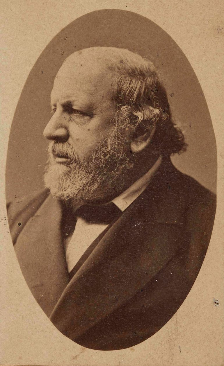 Ferdinand von Hiller zeneszerző portréja 1811-1885 , c. 1880. alkotó: Fritz Luckhardt