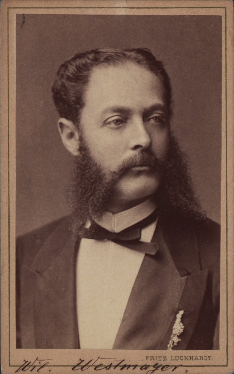 Wilhelm Westmeyer zeneszerző portréja 1829-1880. alkotó: Fritz Luckhardt