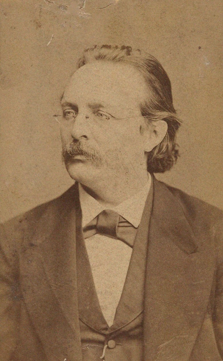 Edmund Kretschmer orgonaművész és zeneszerző portréja 1830-1908, c. 1880. alkotó: Fritz Luckhardt