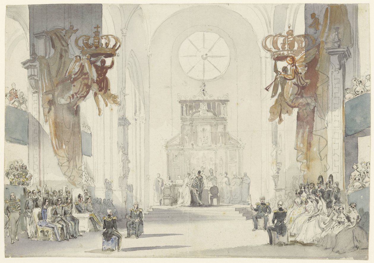 Louise hercegnő házassága Károly svéd herceggel alkotó: Fritz Ludwig von Dardel