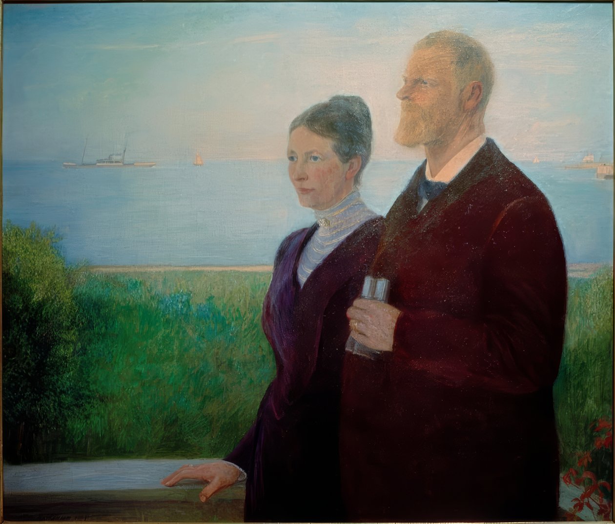 Kettős portré (Woermann) alkotó: Fritz Mackensen