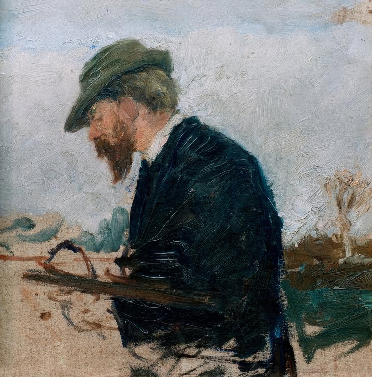 Otto Modersohn festmény alkotó: Fritz Mackensen