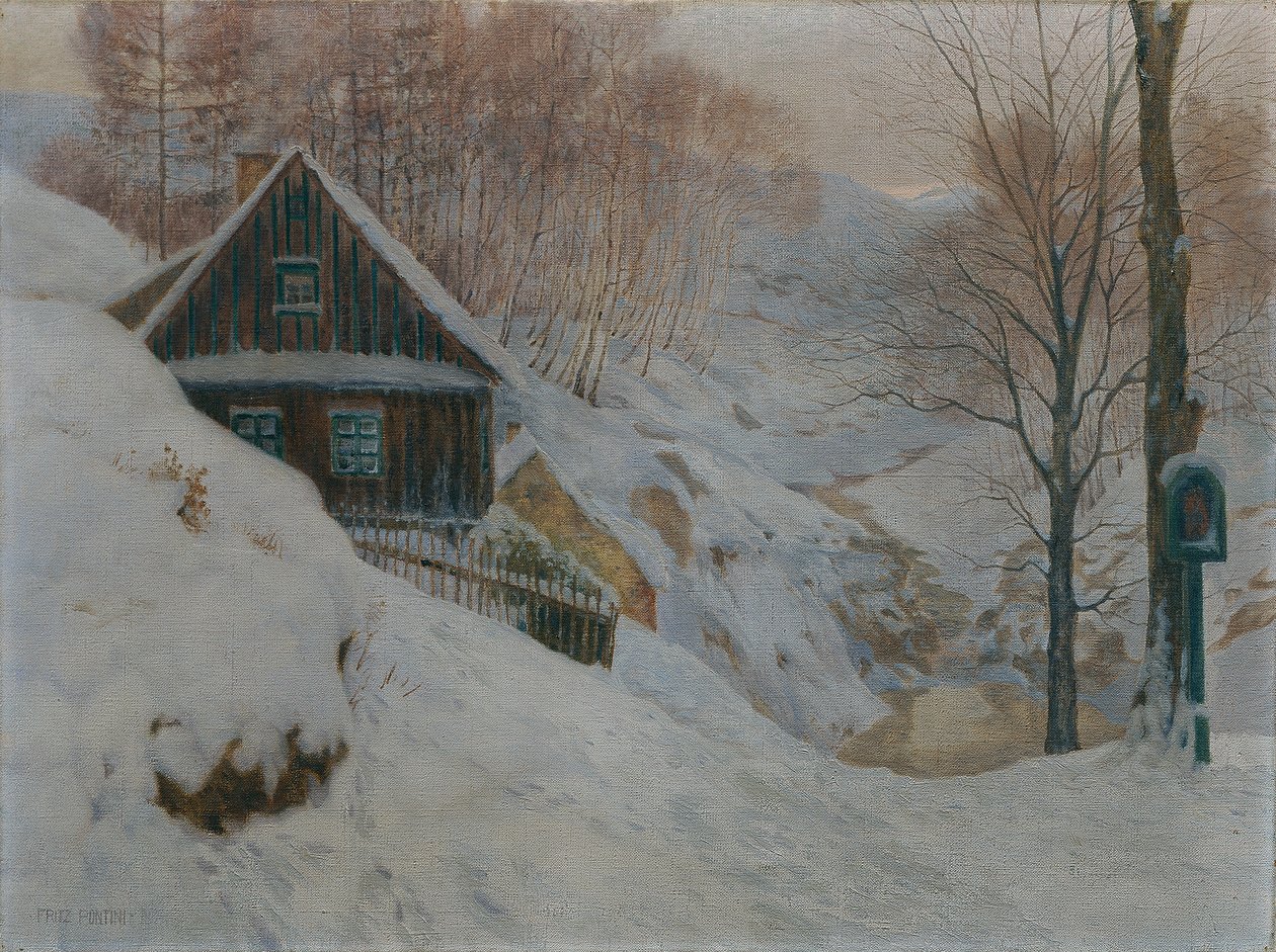 A Seebachtal Franzensbad mellett alkotó: Fritz Pontini