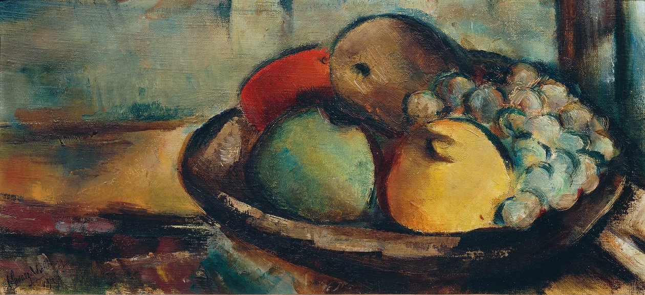 gyümölcs csendélet alkotó: Fritz Schwarz Waldegg