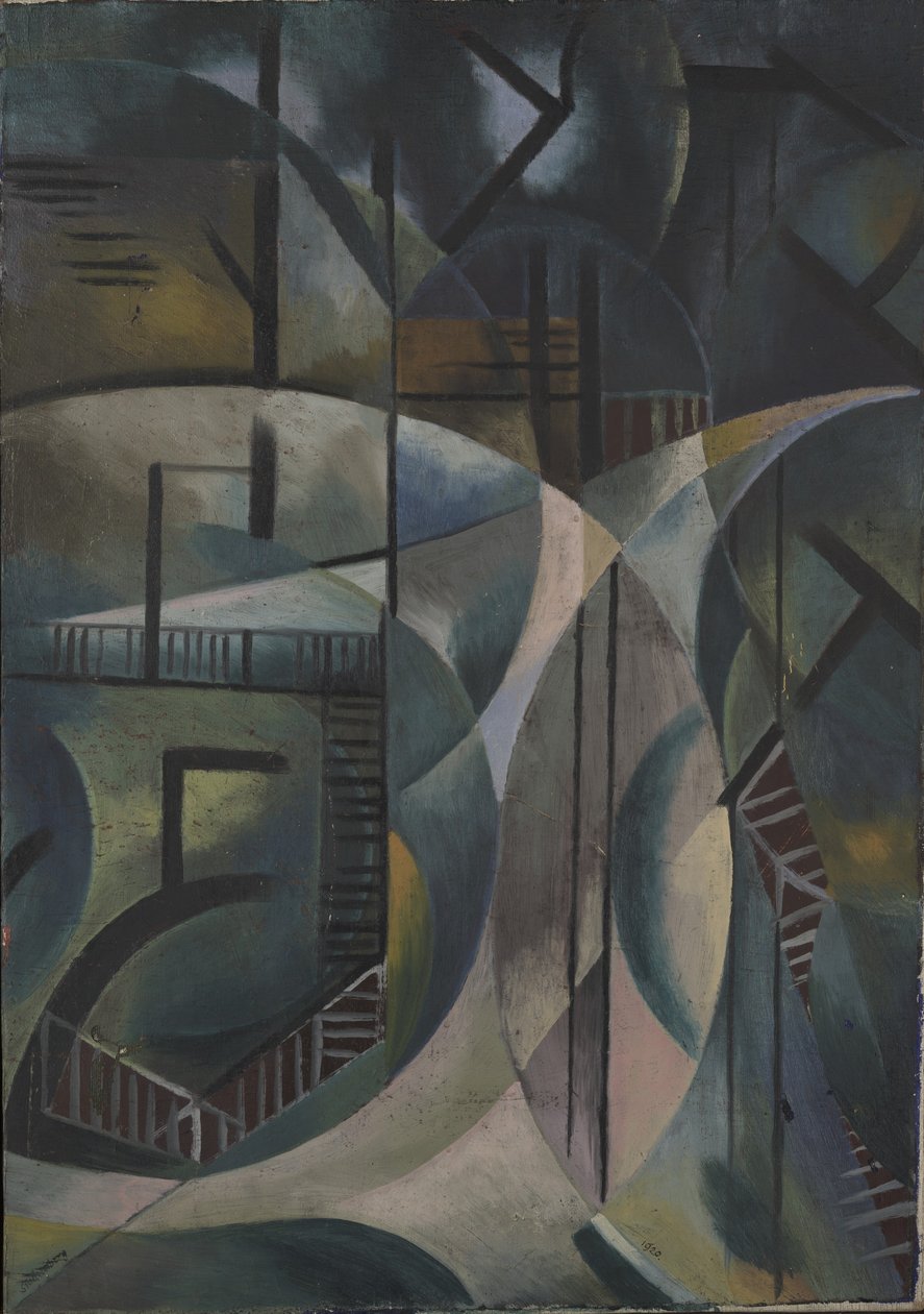 Táj a parkban, 1920 alkotó: Fritz Stuckenberg