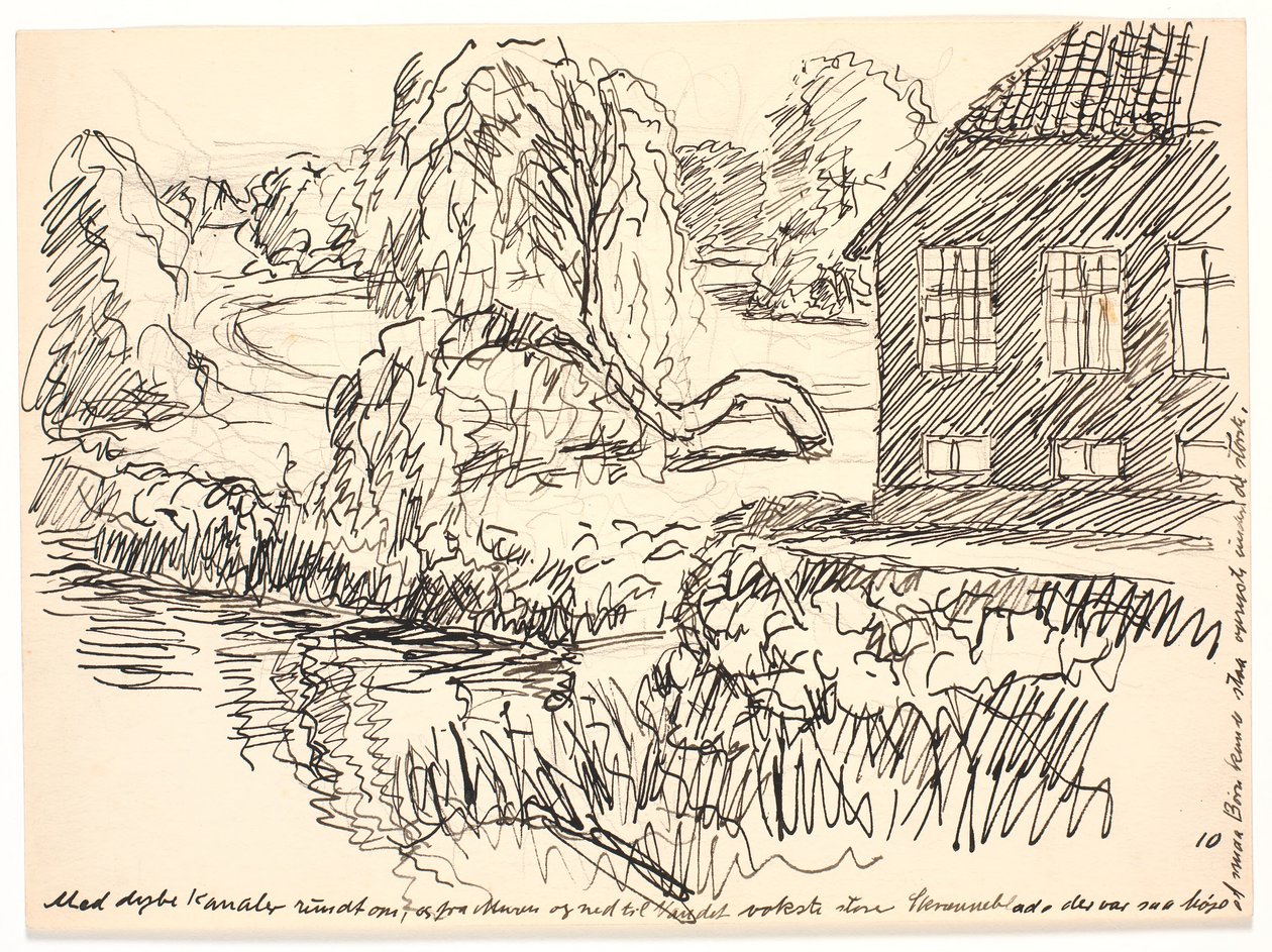 Mély csatornákkal körül... alkotó: Fritz Syberg