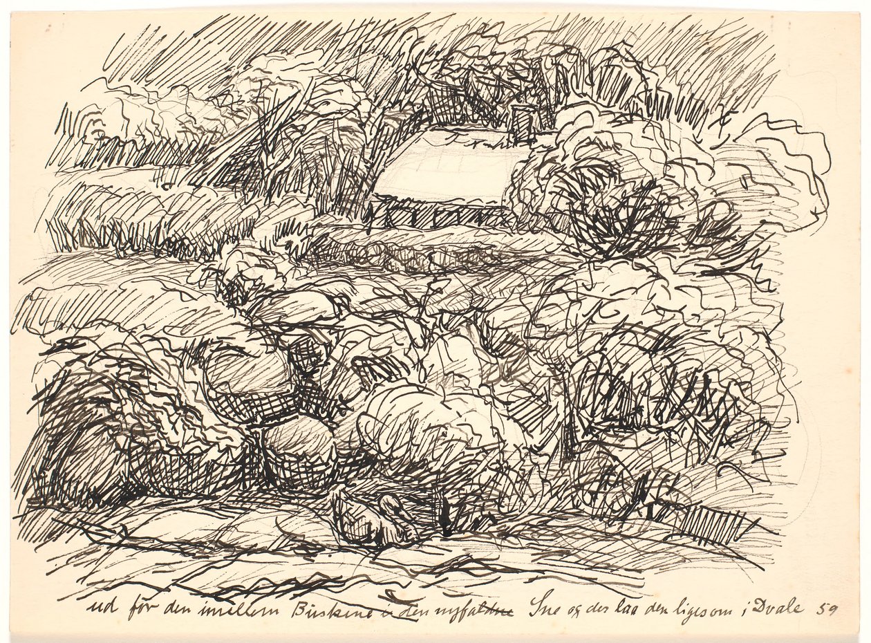 Túl a bokrok között... alkotó: Fritz Syberg