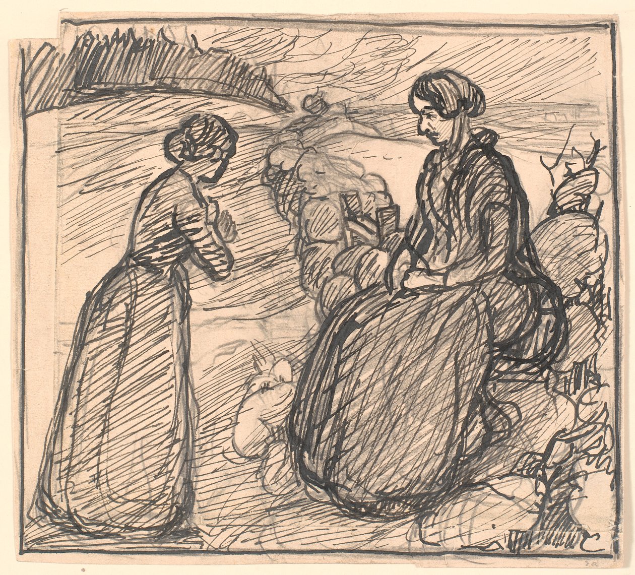 Tervezet a H.C. Andersen "Egy anya története" alkotó: Fritz Syberg