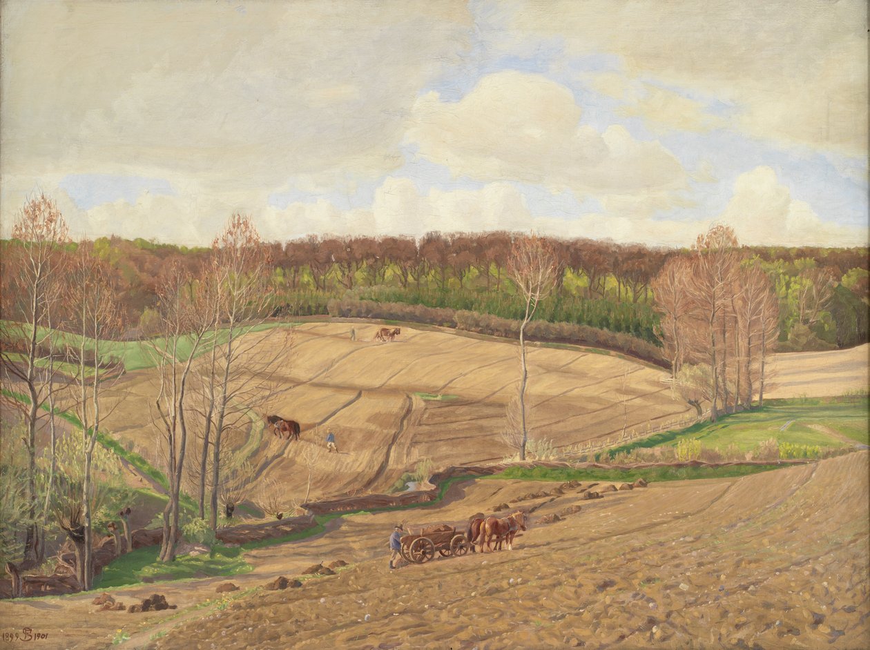 Tavaszi időben alkotó: Fritz Syberg
