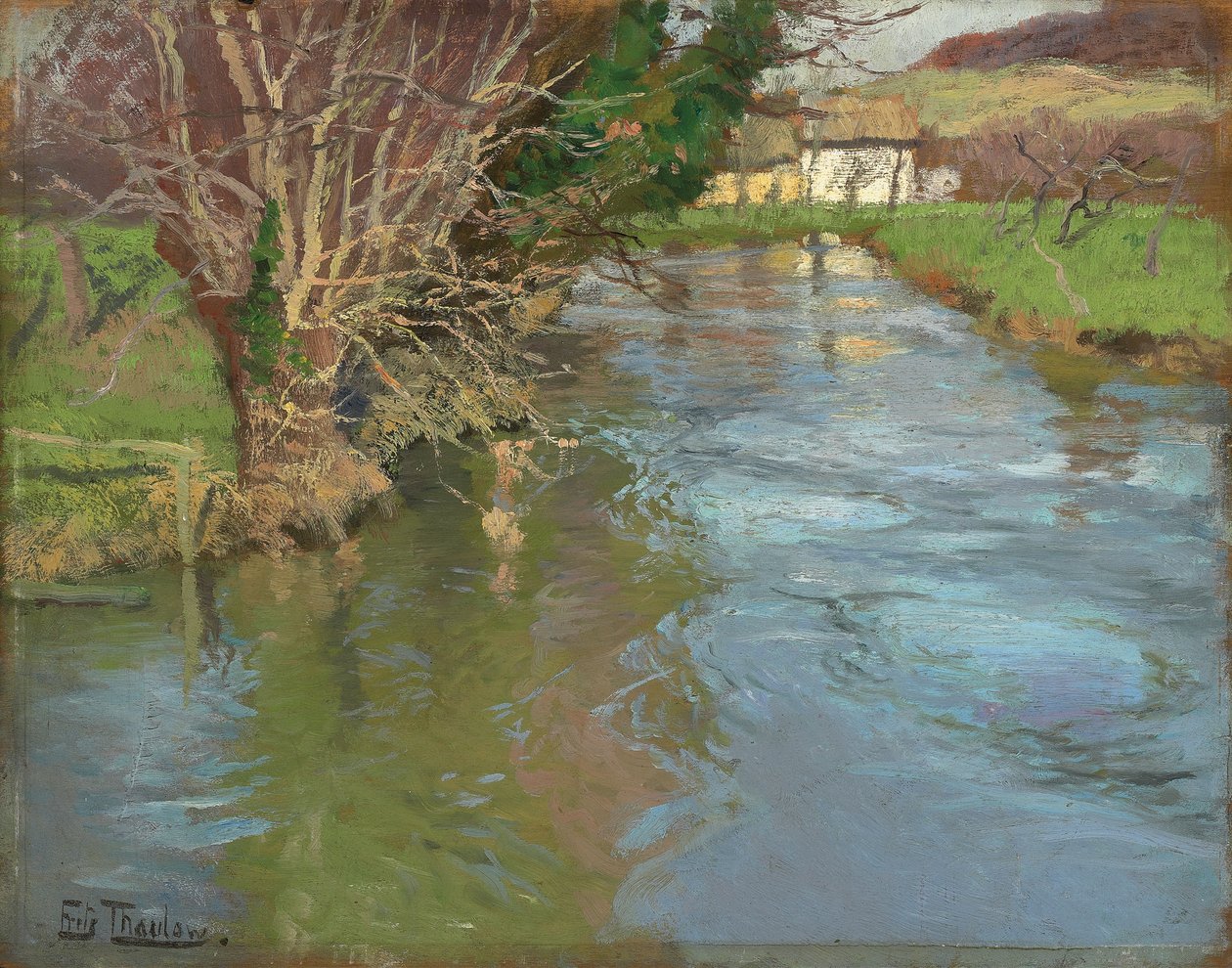 Patak tavasszal, alkotó: Frits Thaulow