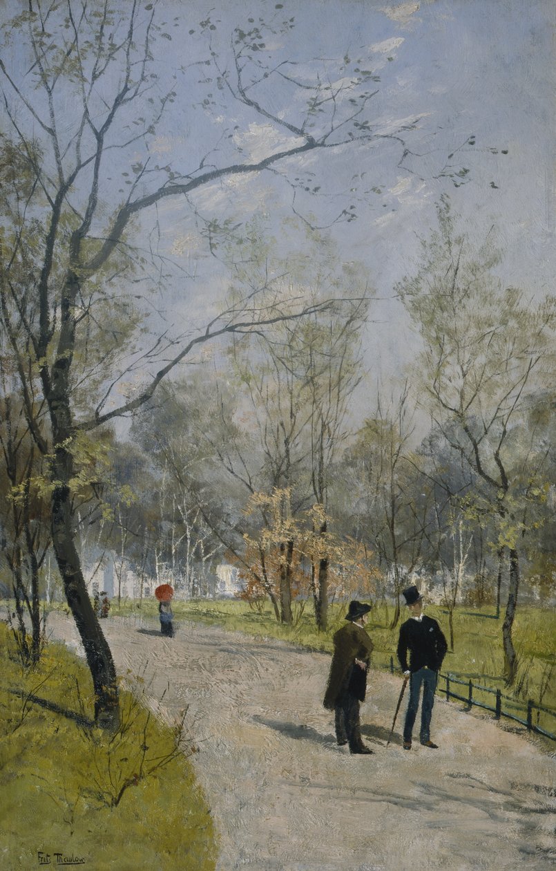 A királyi kertből (olaj, vászon) alkotó: Fritz Thaulow