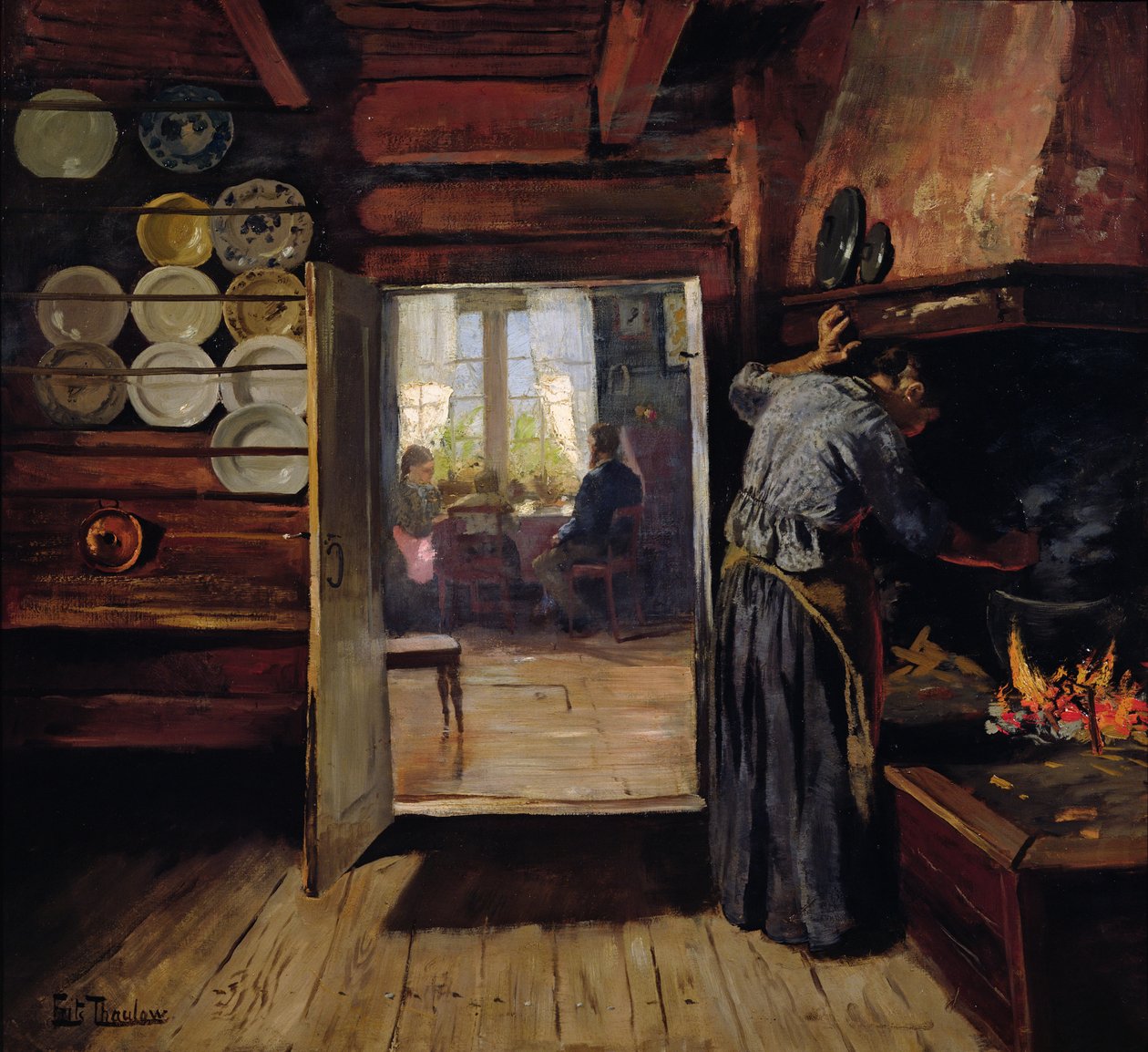 Belső Seljordban alkotó: Fritz Thaulow