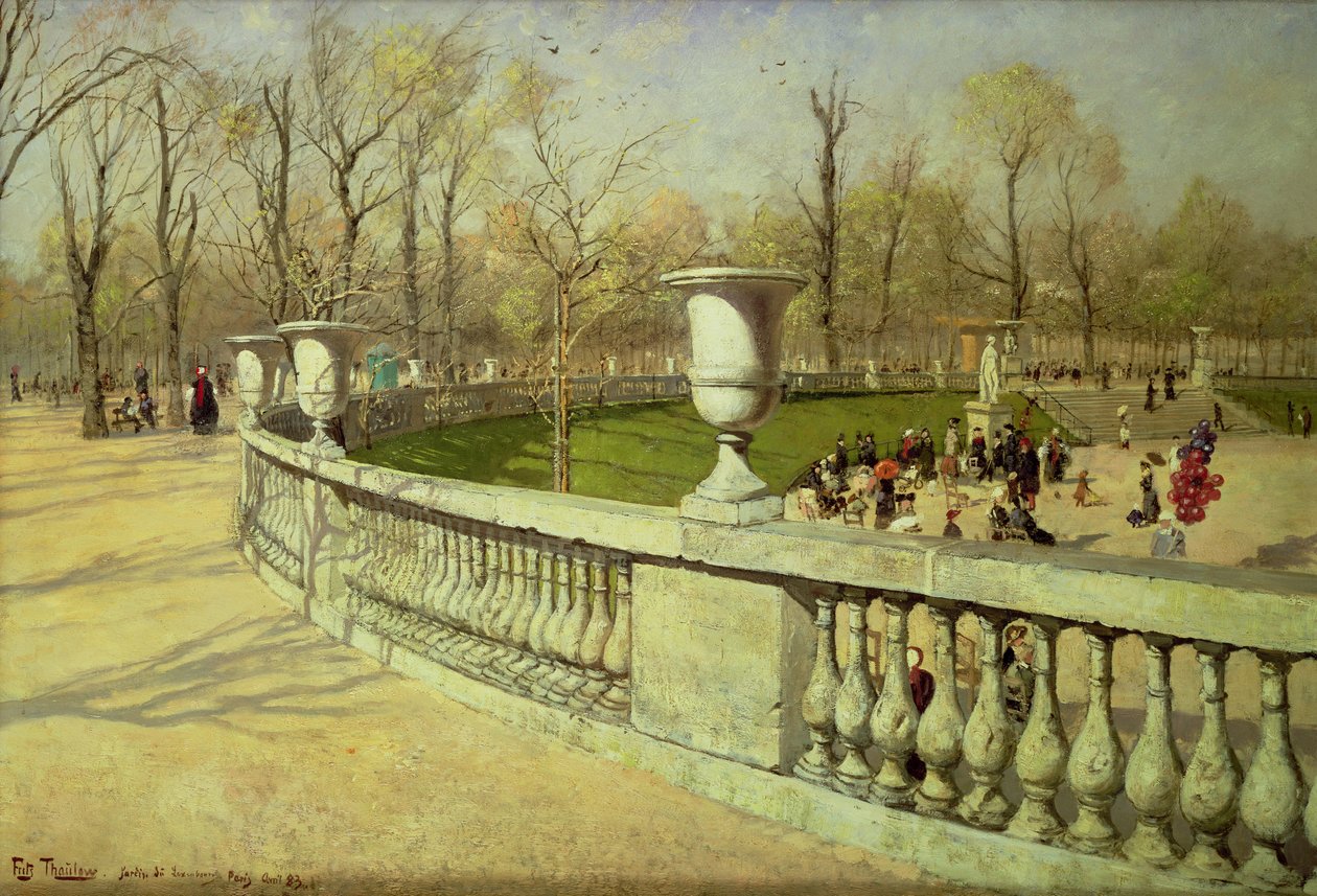 Luxembourg-kert, 1883 alkotó: Frits Thaulow