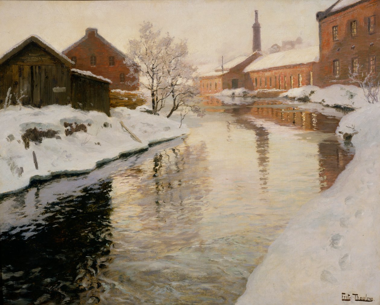 Lysaker folyó alkotó: Fritz Thaulow