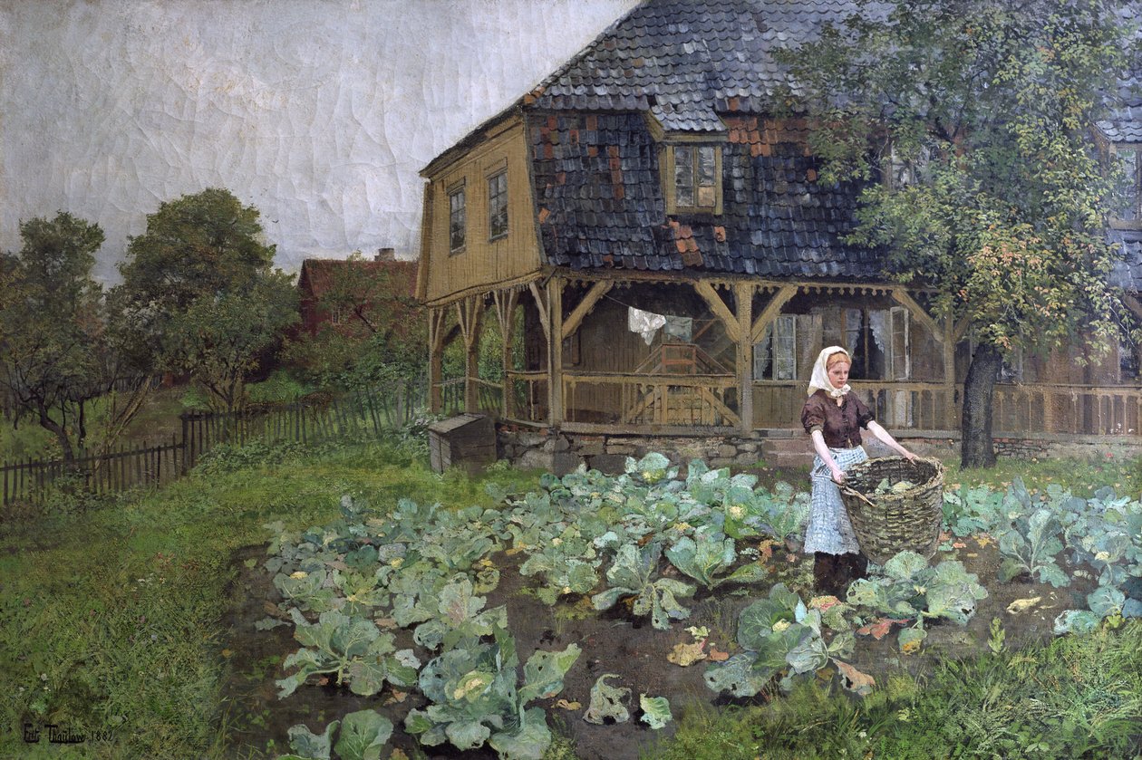 The manor house on Grunerloekka (oil on canvas)   1319085   hu       hungarian Successfully Translated  Original: Purple-stained laelia orchid, Cattleya purpurata (Laelia purpurata). Chromolithograph from an illustration by B. Herincq from Edward Step’s Fa alkotó: Fritz Thaulow