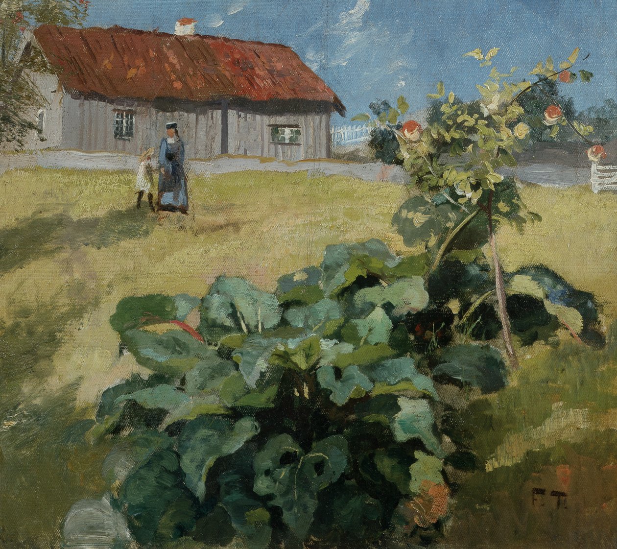 Nő és gyermek, 1892 körül alkotó: Fritz Thaulow