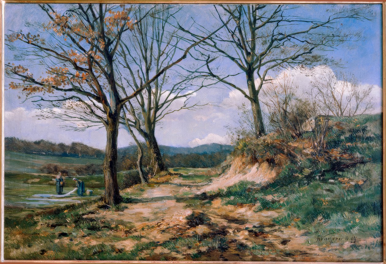 Taunus táj mosodákkal alkotó: Fritz Wucherer
