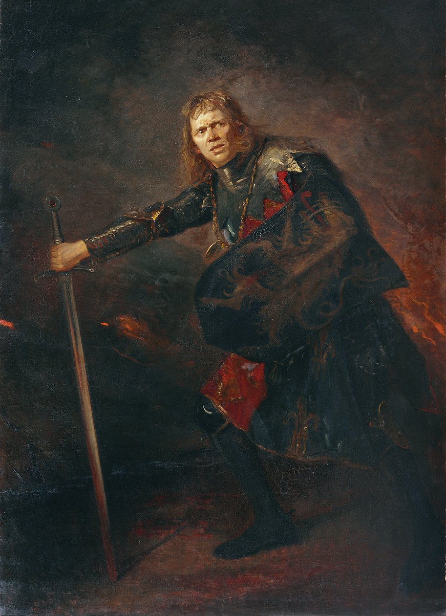 A színész Alois Wohlmuth, mint Richard III. alkotó: Fritz von Uhde