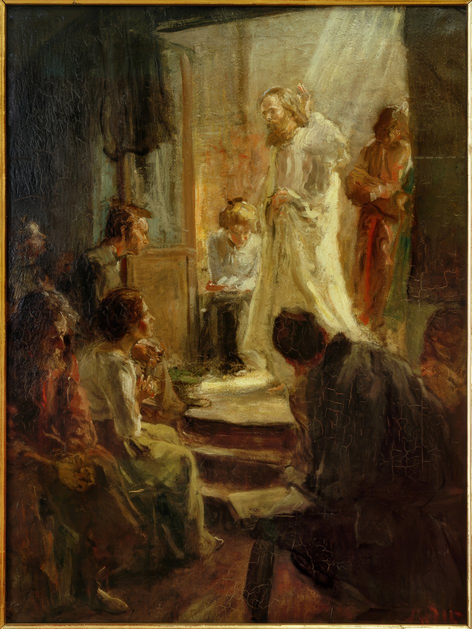 Krisztus prédikációja alkotó: Fritz von Uhde