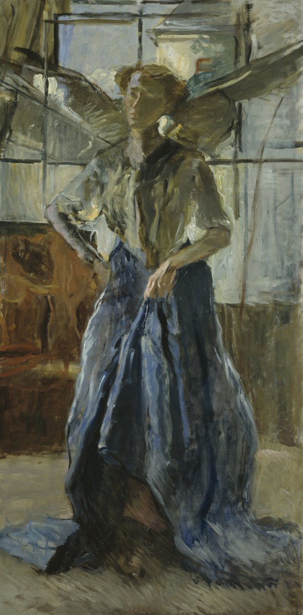Engel im Atelier alkotó: Fritz von Uhde