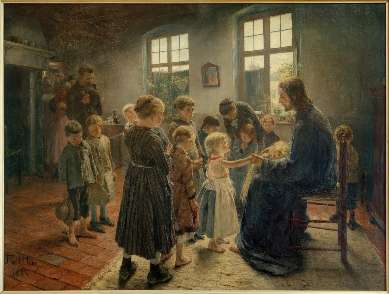 Hadd jöjjenek hozzám a gyerekek alkotó: Fritz von Uhde